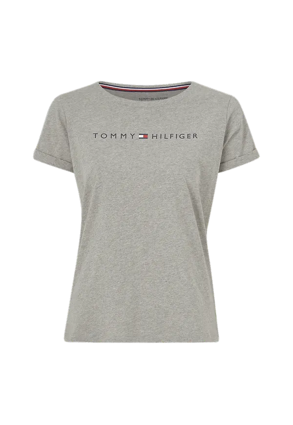 Tommy Hilfiger - Topp RN Tee SS Logo - Grå