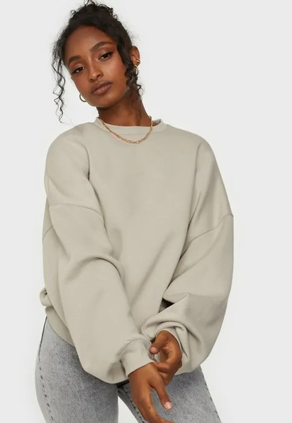 NLY Trend Perfect Chunky Sweater Sweatshirts Greige