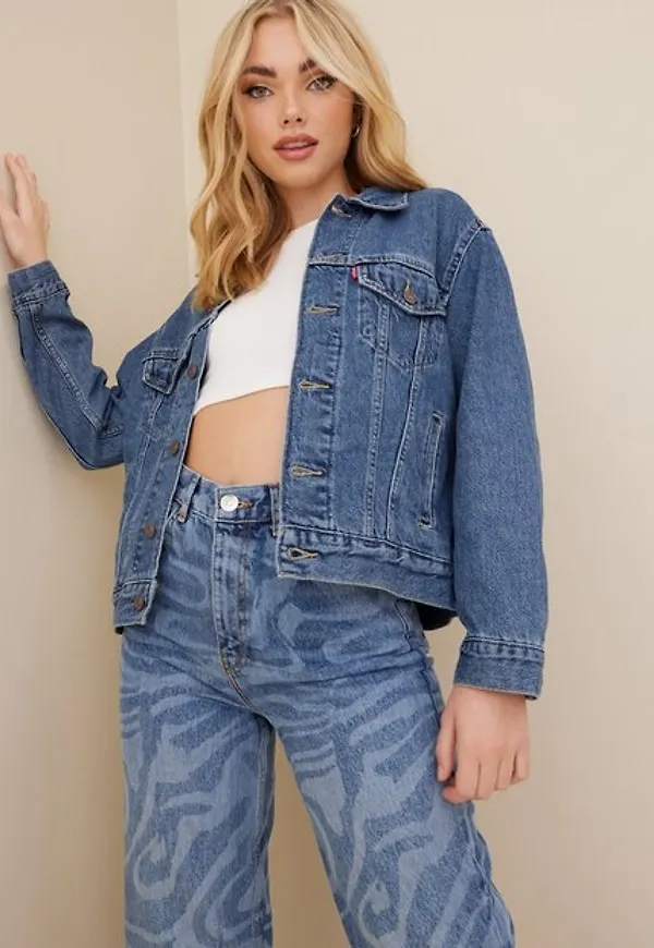 Levi's Exboyfriend Trucker Head Above Jeansjackor