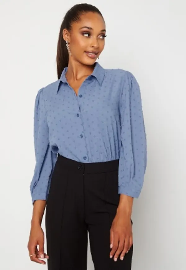 Happy Holly Felicity blouse Dusty blue 44/46