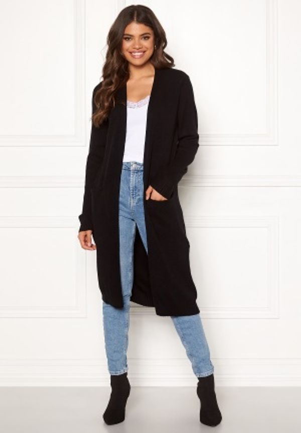 VILA Ril Long Knit Cardigan Black XS