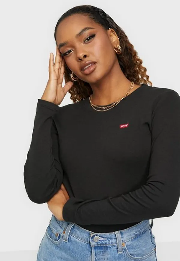 Levi's Ls Baby Tee Långärmade toppar Caviar