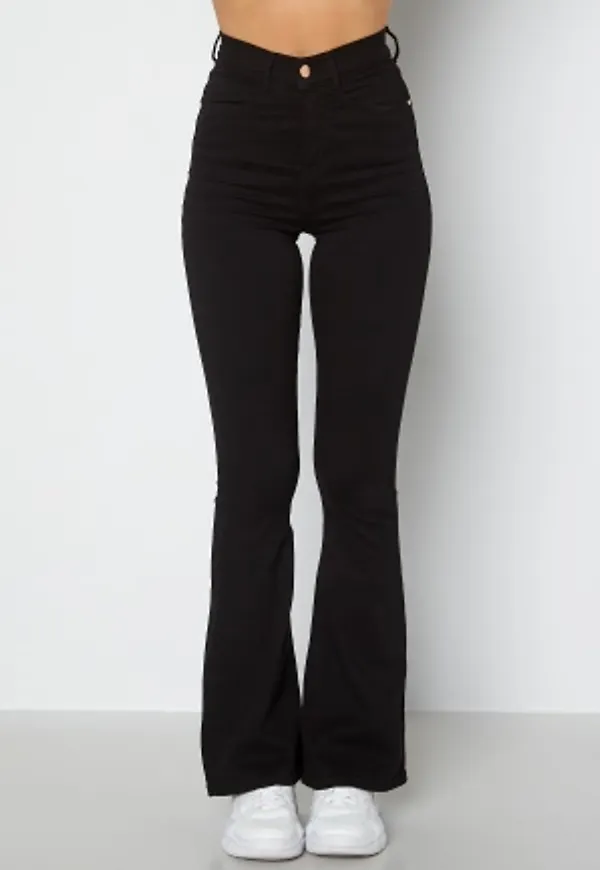 BUBBLEROOM Tove High Waist Flared Superstretch Black 34