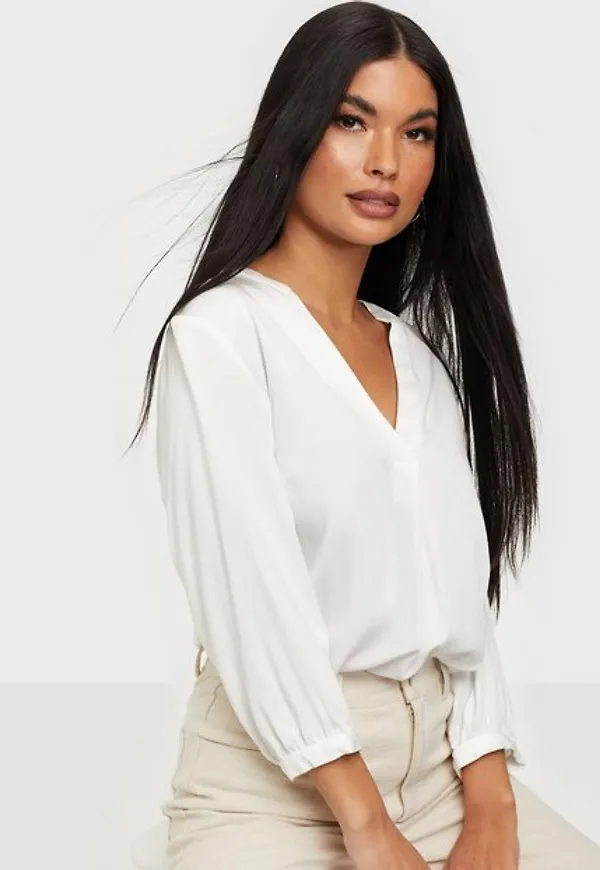 Vila Vidania 3/4 Shirt/Su - Noos Vardagsblusar Snow White