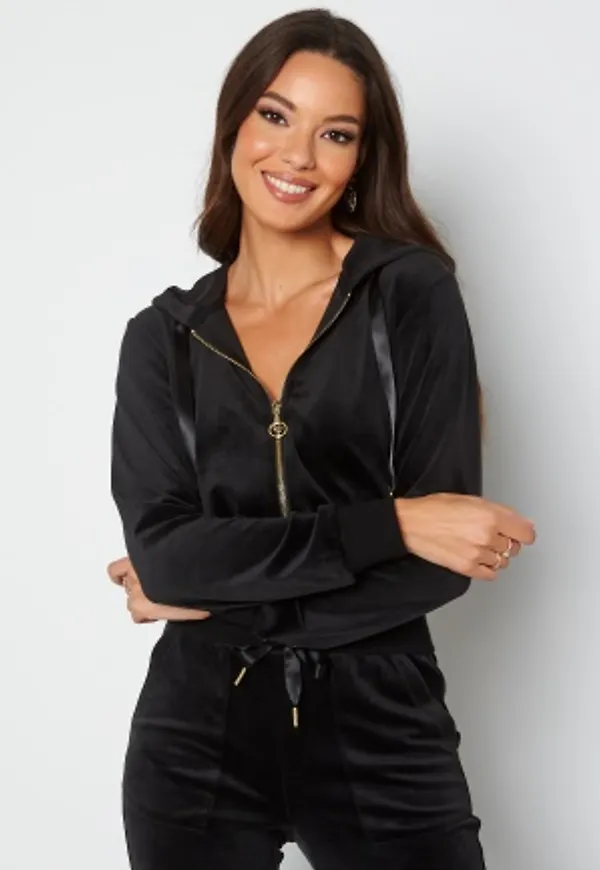 Chiara Forthi Zorah velour jacket Black XS