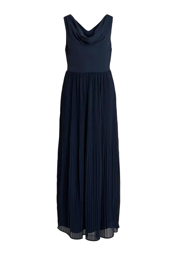 Vila - Maxiklänning viMicada Draped S/L Maxi Dress - Blå