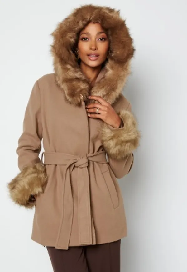 Hollies Olivia Coat Taupe/Taupe 40