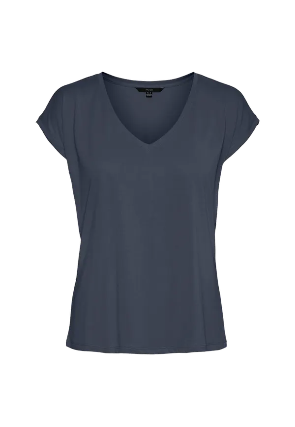 Vero Moda - Topp vmFilli SS V-neck Tee GA Noos - Blå