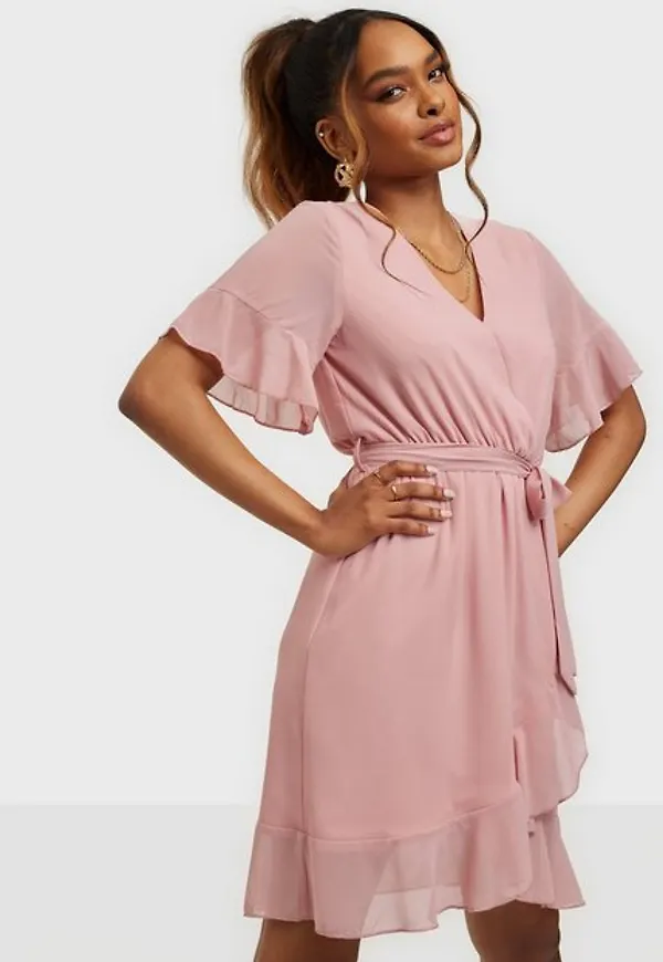 Sisters Point New Greto Dress Klänning Dusty Rose