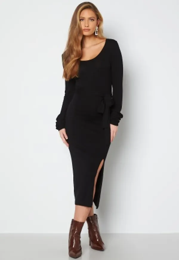 BUBBLEROOM Jenna knitted dress Black M