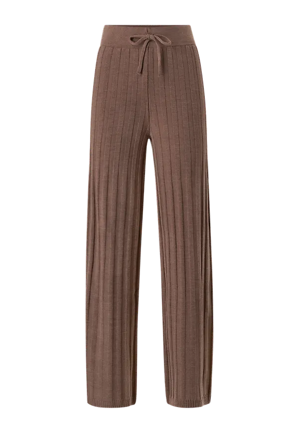 Only - Byxor onlNew Tessa Wide Pant Knt - Brun