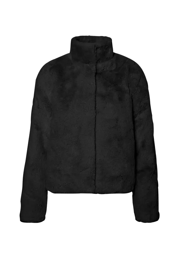 Vero Moda - Fuskpäls vmThea 3/4 Faux Fur Jacket - Svart