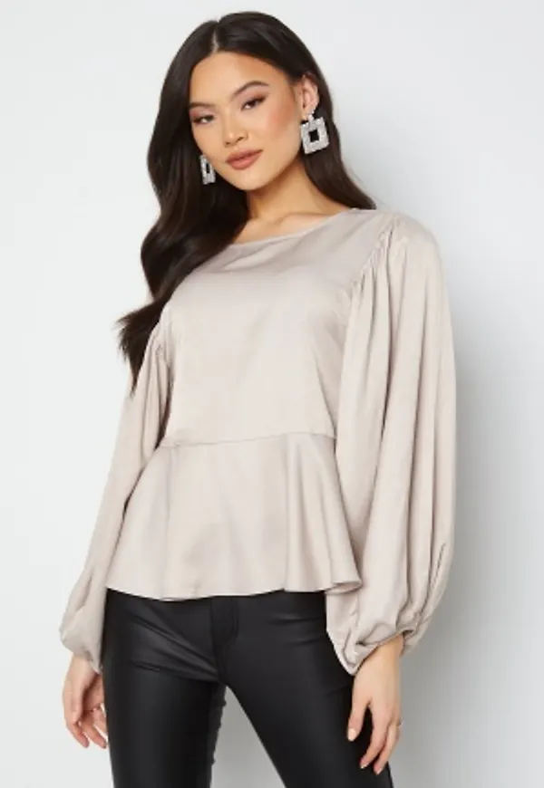 Object Collectors Item Petra L/S Top Silver Gray 36