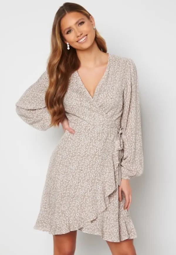 Bubbleroom Care Alicia Dress Mole / Floral 34