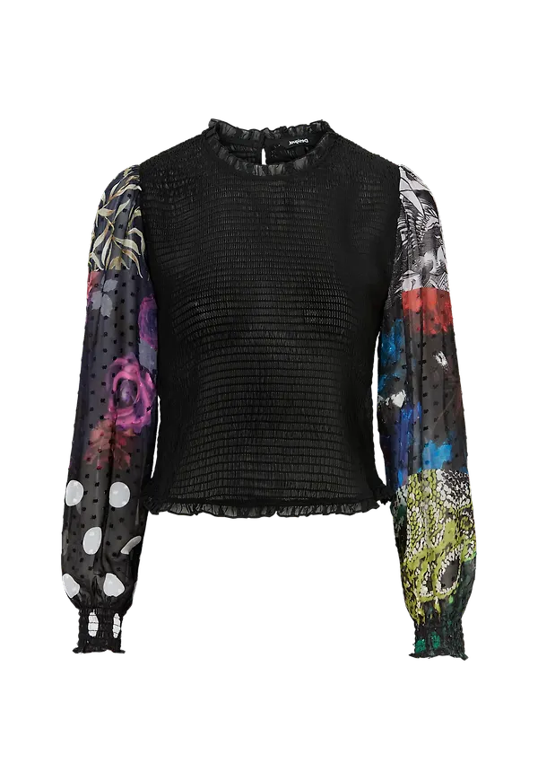 Desigual - Blus Hamburgo - Svart