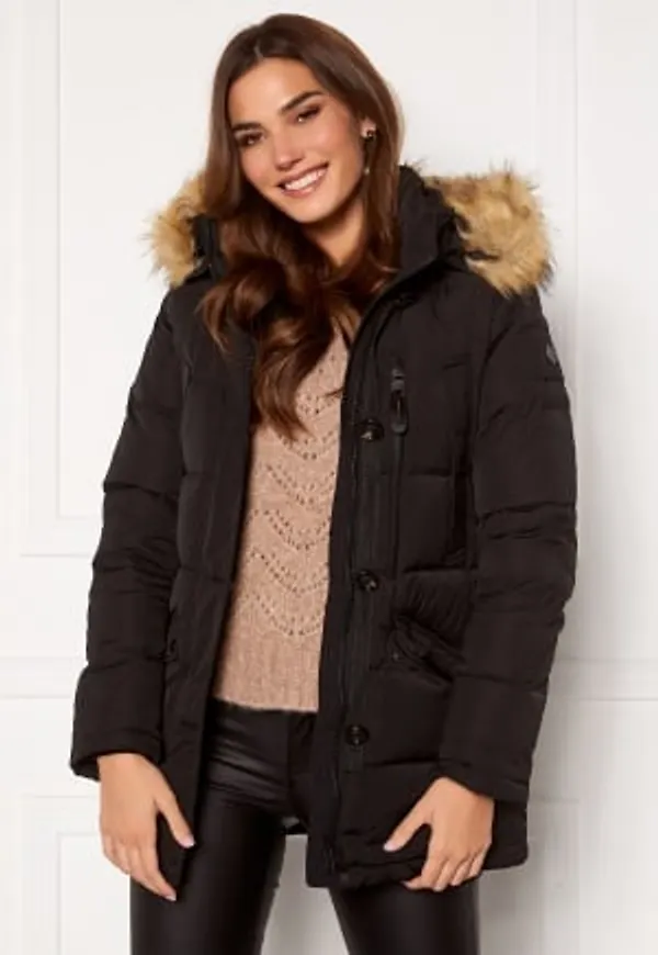 Hollies Wilma Long Jacket Black/Natural 34