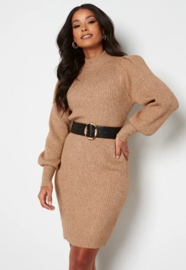 ONLY Katia L/S Dress Knit Toasted Coconut XL