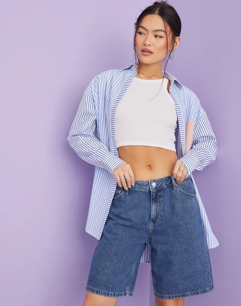 Calvin Klein Jeans - Jeansshorts - 90s Straight Short - Byxor & Shorts - jeans shorts