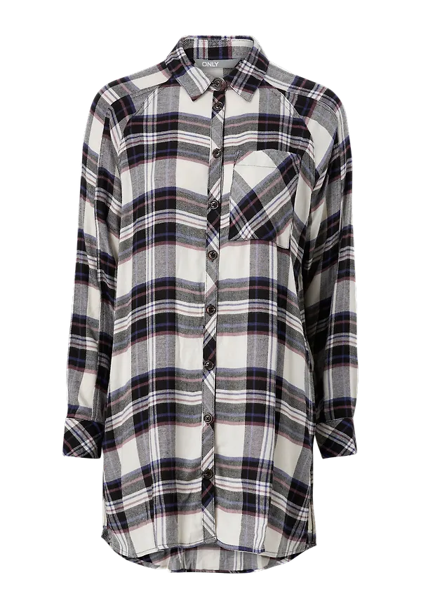 Only - Långskjorta/flanellskjorta onlMisty L/S Loose Shirt Wvn - Beige
