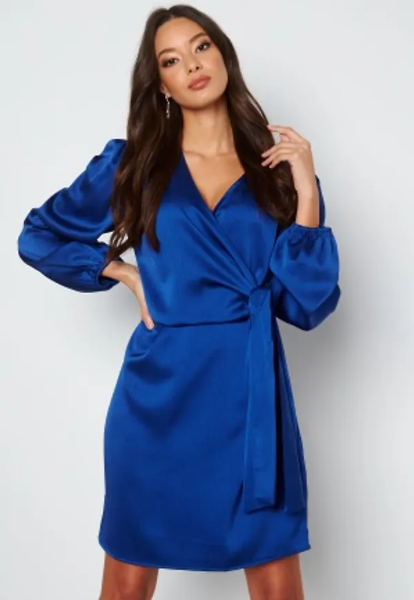 Object Collectors Item Adalina L/S Short Dress Mazarine Blue 36