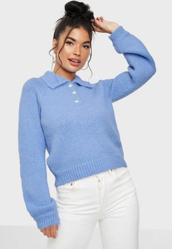 Vero Moda Vmmabel Ls O-Neck Collar Blouse Ga Stickade tröjor Grapemist