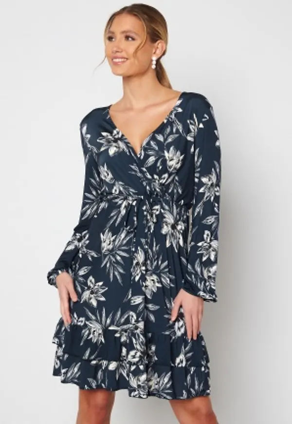 Happy Holly Renata wrap dress Floral 32/34