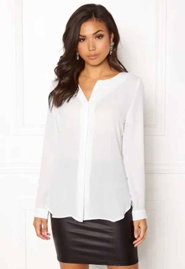 VILA Lucy L/S Shirt Snow white XS