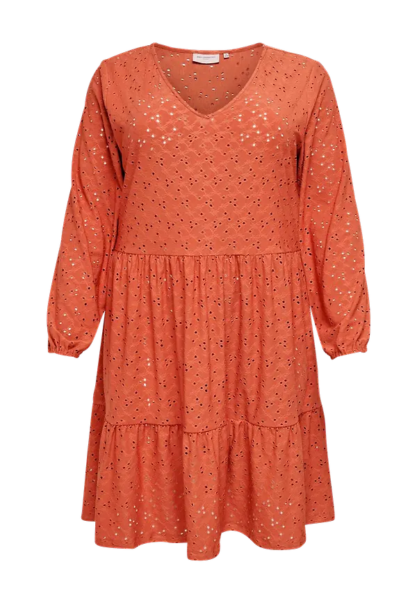 Only Carmakoma - Klänning carZabby LS Knee Dress - Brun
