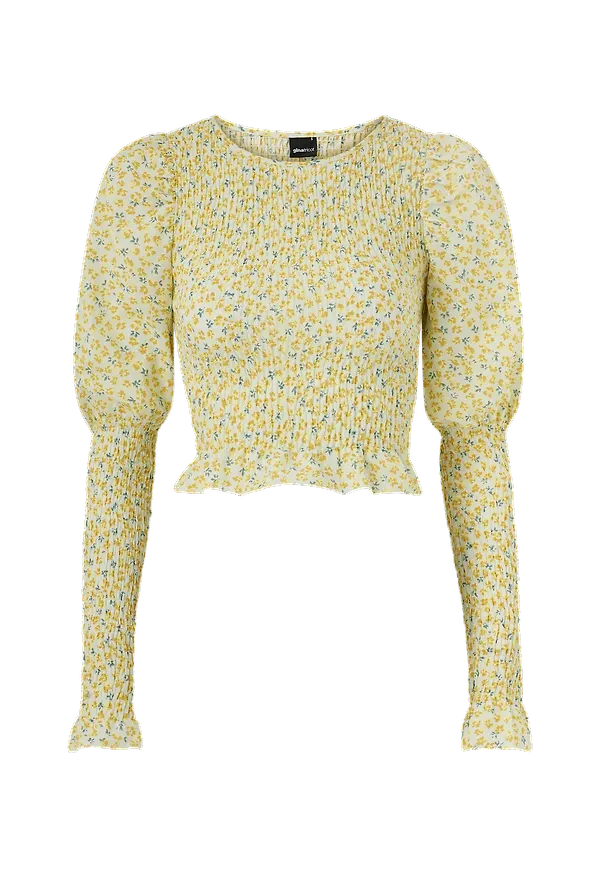 Gina Tricot - Topp Sanna Smock Top - Grön