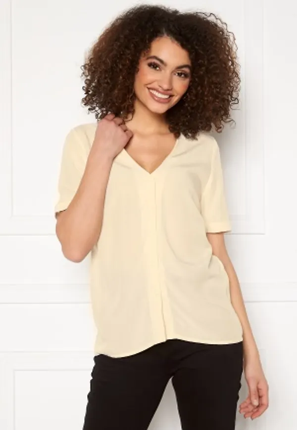Pieces Cecilie SS Top Birch XS