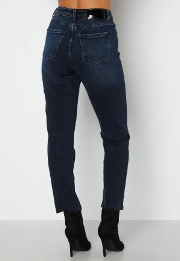 ONLY Emily Life HW ST Crop Ankle Jeans Blue Black Denim 27/30