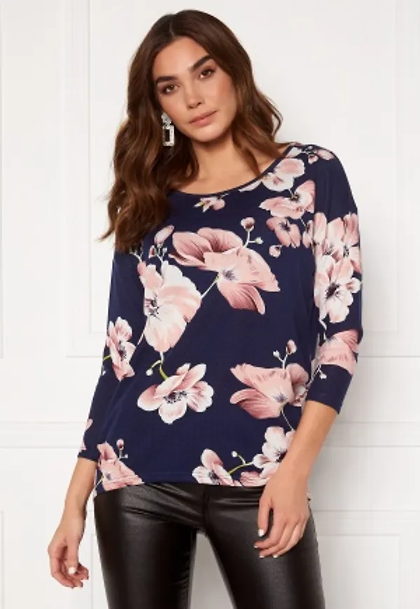 ONLY Elcos 4/5 Top Night Sky AOP Flower S