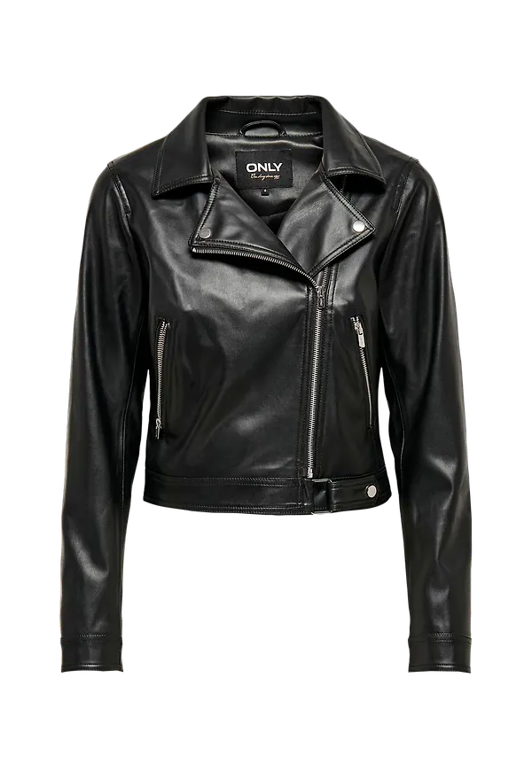 Only - Bikerjacka onlBest Faux Leather Biker - Svart