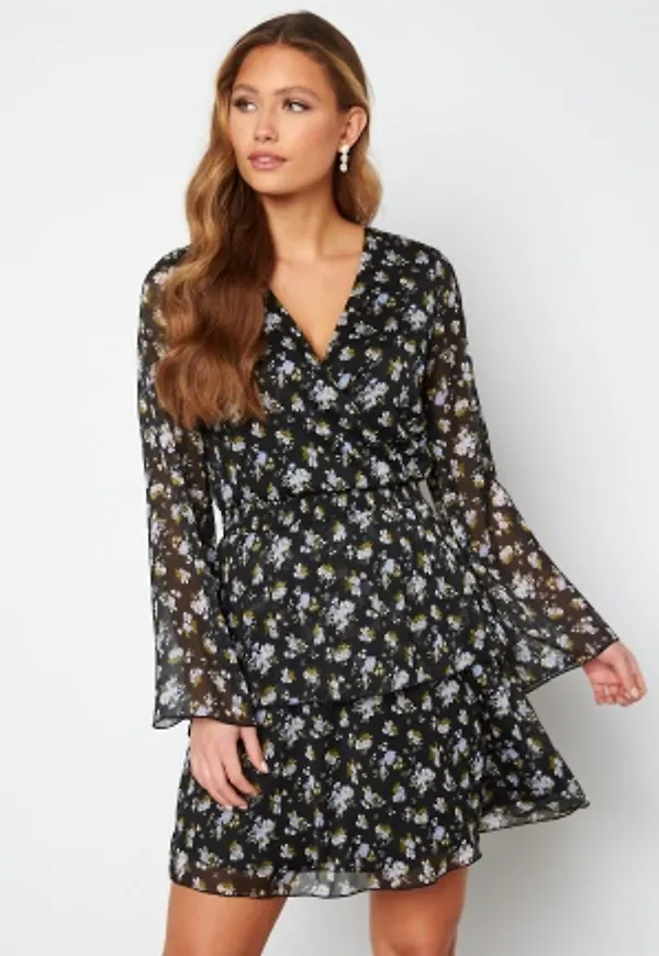 BUBBLEROOM Alarah dress Black / Floral 40