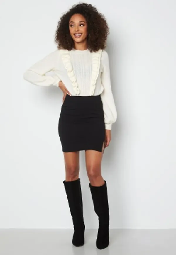 BUBBLEROOM Jen mini skirt Black L