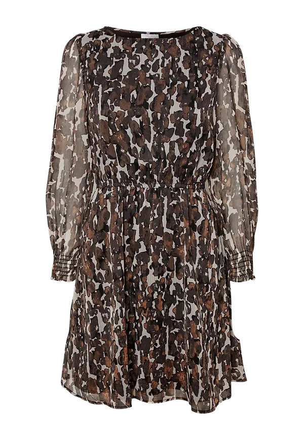Vero Moda - Klänning vmAlly LS Boatneck Short Dress - Svart