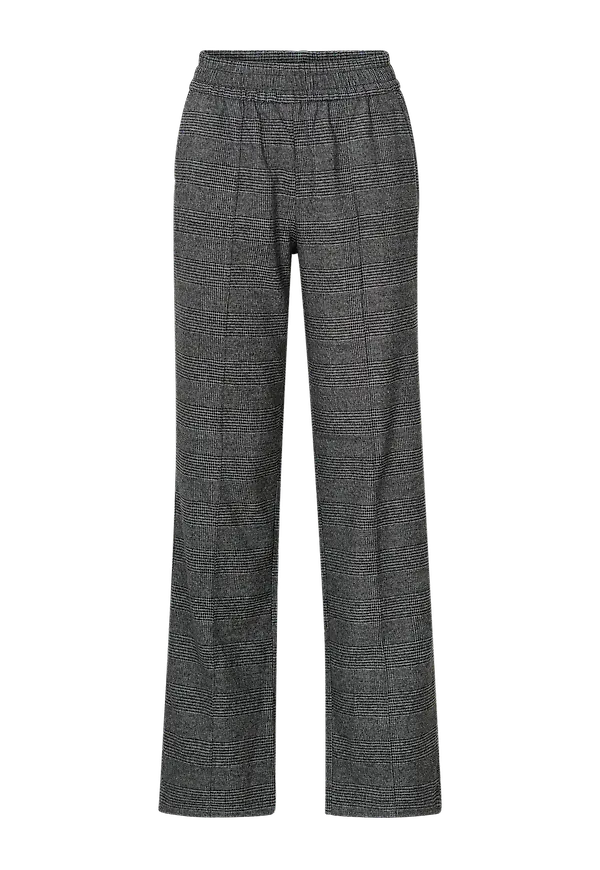 Only - Byxor onlPoptrash-Suki MW Wide Check Pnt - Svart