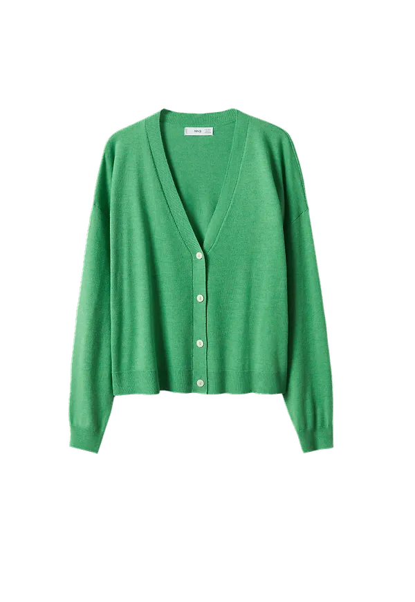 Mango - Cardigan Luccav - Grön