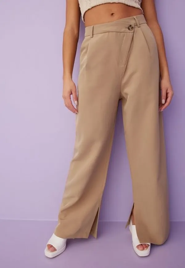 Only Onlparis Slit Pants Tlr Nn Byxor Tannin