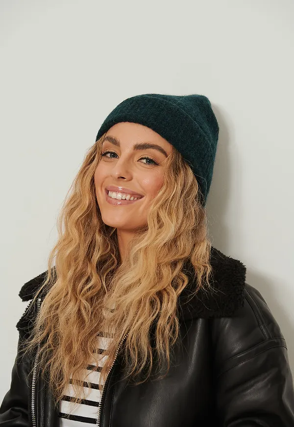 NA-KD Accessories Beanie - Green