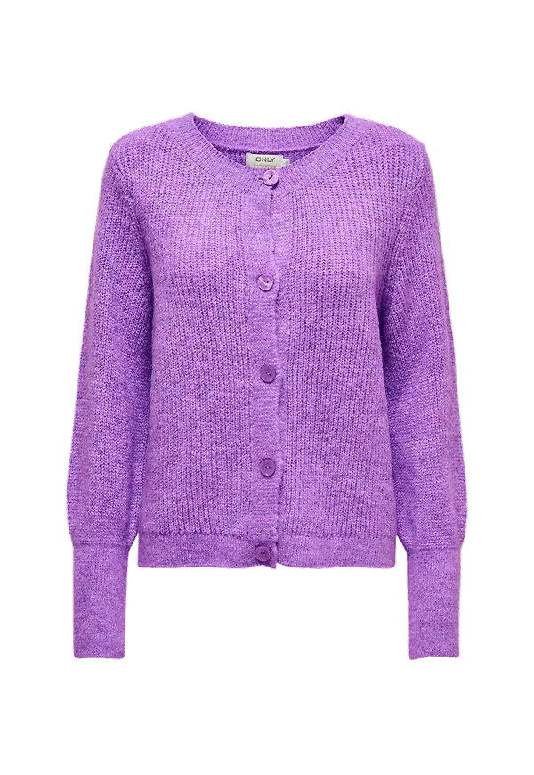 Only - Cardigan onlNew Clare L/S O-neck - Lila