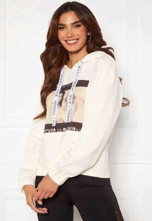 KENDALL + KYLIE K&K Active Photo Hoodie White M