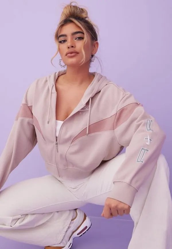 Nike W Nsw Air Flc Gx Fz Hoodie Cardigans Pink