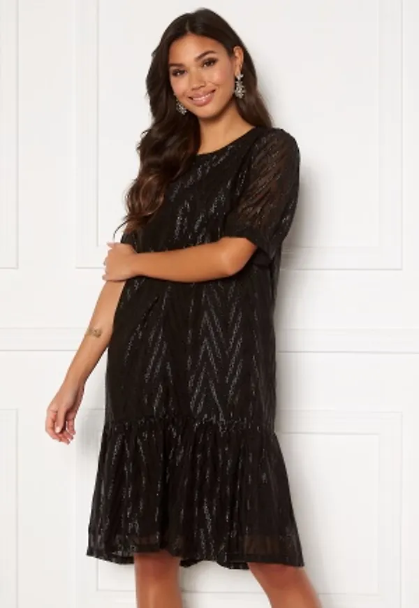 Sisters Point Ekla Dress 003 Black/Lurex XL