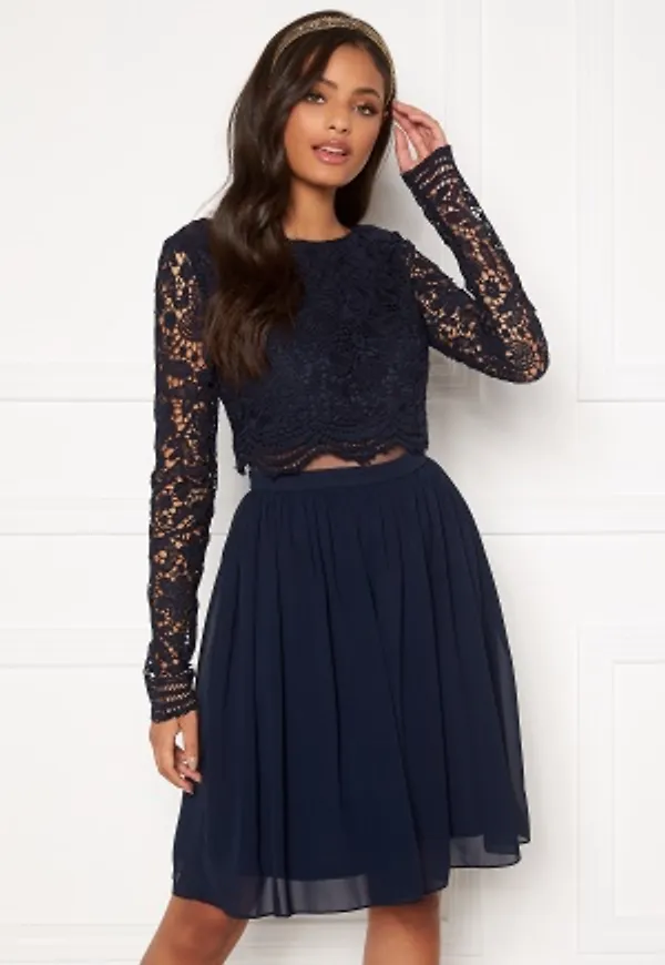 Moments New York Elinore Crochet Dress  Navy 36