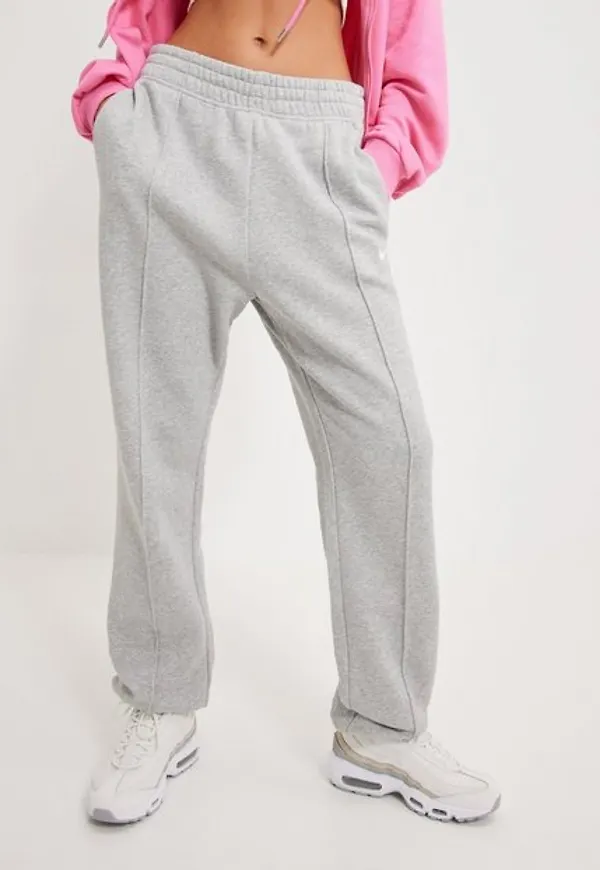 Nike W Nsw Essntl Clctn Flc Mr Pant Mjukisbyxor Grey
