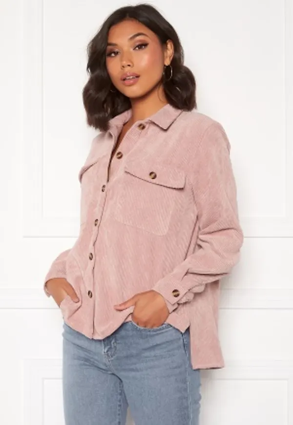 Pieces Leffi LS Shirt Ash Rose L