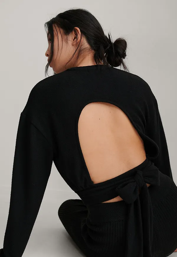 NA-KD Trend Recycled Topp - Black