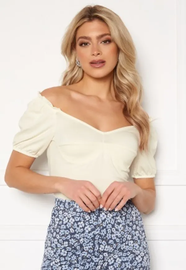 ONLY Niff S/S Top Cloud Dancer L