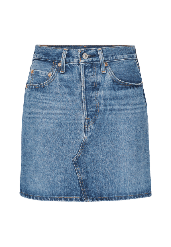 Levi's - Jeanskjol High-Rise Deconstructed Skirt - Blå